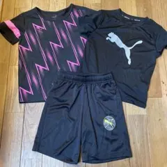 美品PUMA プーマ　Tシャツ　ショーツ　3点セット　130 120