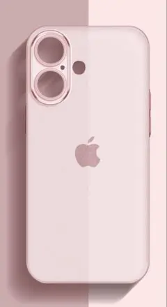 【新品】iPhone16 ソフトケース 極薄 マット加工 指紋防止 ピンク