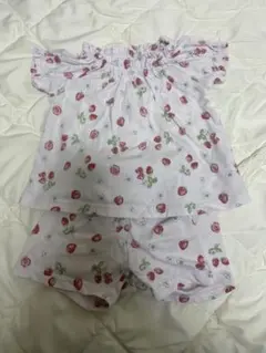 いちご柄パジャマセット 90サイズ