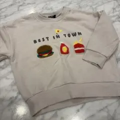 BEST IN TOWN トレーナー 淡いピンク