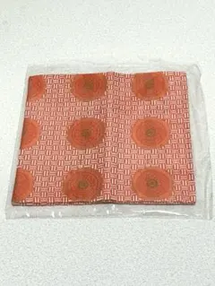 【新品未使用】茶道具 古帛紗 こぶくさ 朱色 織物 お稽古用のサムネイル