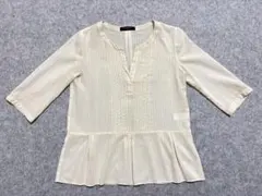 UNITED ARROWS コットン5分袖ブラウス　レディース