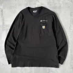 と*ん様 USA古着　carhartt　ポケット　ロンT　カットソー　長袖　企業