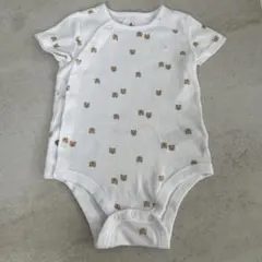 baby GAP ブラナンベア ボディスーツ 6-12m 白 ケツクマくまけつ