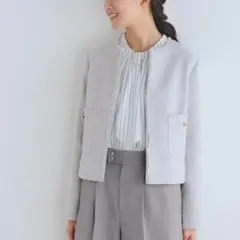 【grove】ツイードコンパクトジャケット【雑誌掲載】