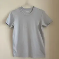 UNIQLO Ｕ　クルーネックTシャツ M size ライトブルーのサムネイル
