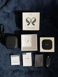 Shokz OpenFit ブラック ワイヤレスイヤホン 収納ケースつき
