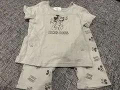 Disney Baby ミッキーマウス ワッフル素材 セットアップ　パジャマのサムネイル