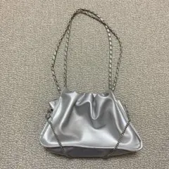 シルバー　銀　韓国　ワンホン　ギャル　チェーン　y3k ハンドバッグ　2way