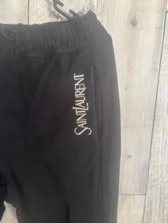 SAINT LAURENT サンローラン ロゴスウェットパンツ ブラック XS