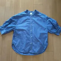 Spick and Span パールボタンギャザースリーブストライプシャツ Spick & Span｜《WEB限定 / 追加2予約》パールボタンギャザースリーブ