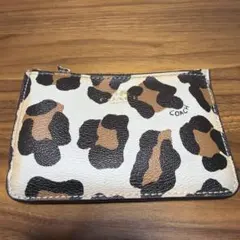 COACH ヒョウ柄 キーケース コインケース