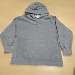 GU ヘビーウェイト フーディー グレー XL パーカー フード付き
