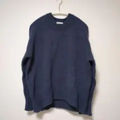 GALERIE VIE ネイビー クルーネック セーター