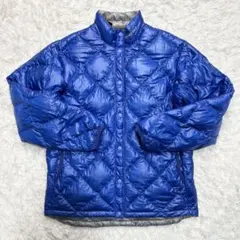美品 Montbell モンベル ライトダウンジャケット 青 ブルー Sサイズ