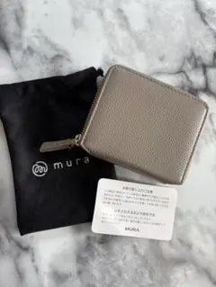 MURA グレーラウンドファスナー二つ折り財布／新品未使用品のサムネイル