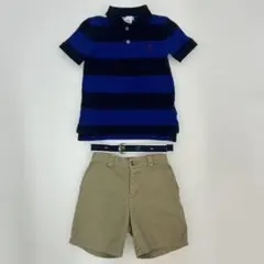 ラルフローレン　ポロシャツ　ハーフパンツ　ベルト3点セット 24M