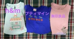 プティマイン　h&m 無印　半袖Tシャツ 3枚セット 80cmのサムネイル