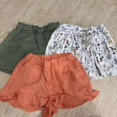 女の子　短パンセット　100-110 ブランシェス