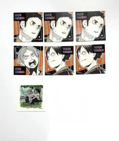 ハイキュー　スクエアステッカー　澤村大地　菅原孝支　山口忠