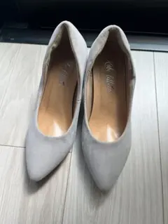 KOBEレタス パンプス スエード調　 ベージュ　M