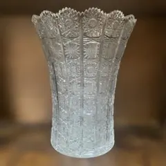 ボヘミアクリスタル 花瓶 500PK レースカット フラワーベース - メルカリ