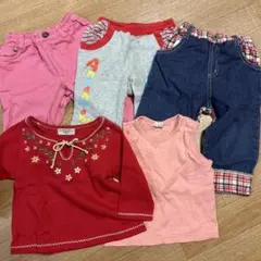 ベビー服 80サイズ 5点セット まとめ売り ズボン トップス 女の子