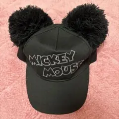 ディズニー　ミッキー ポンポン付きキャップ