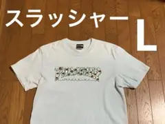 スラッシャー　Ｔシャツ　ライトブルー　ロゴ　バラ　Ｌ