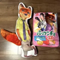 ズートピア2 パックンチョケース付きブランケット+しっぽ付きダイカットクッション