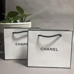 CHANEL シャネル ショップ袋 ショッパー 紙袋 小サイズ ギフト用 2枚