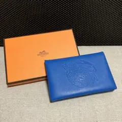 X刻印】 エルメス ポーカーGM マネークリップ ネイビー ビジネス