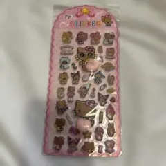 キティ　シール　サンリオ　日焼けキティ　ぷっくり　お尻ステッカー　未開封　海外製