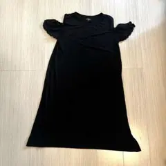 【美品】肩出しワンピース 160 カットショルダー オフショル
