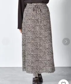 タグ付き！　アニマル柄Aラインスカート　レトロガール