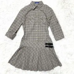 ✨美品✨BURBERRY BLUE LABELバーバリーワンピースM 38七分袖