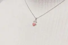 フラワー ローズ ネックレス ピアスセット 上品 ピンク 薔薇 可憐 プレゼント