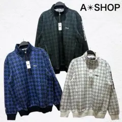 新品タグ FILA ハーフジップ ゴルフウェア 3点セット Sトレーナー