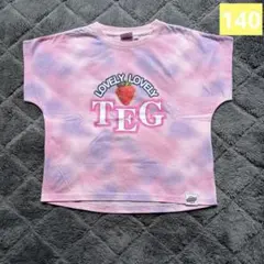 TEGTEG lovely2 タイダイ ストロベリープリントTシャツ140のサムネイル