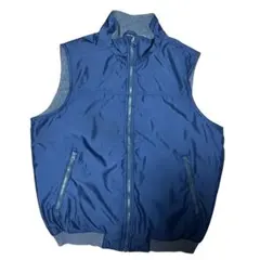 90s CHAPS Ralph Lauren ナイロン フリース ベスト 紺のサムネイル