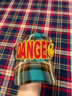 00s y2k DANGER チェック　キャップのサムネイル