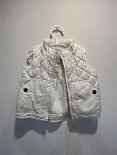 Baby GAPホワイトキルティングベスト 90/95cm