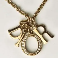 極美品 クリスチャンディオール CD ロゴ ゴールド ネックレス 刻印 希少