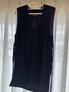 boussole ネイビー Vネック ノースリーブ ベスト