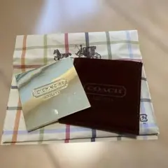 【未使用】COACH コンパクトミラー 専用ケース付き