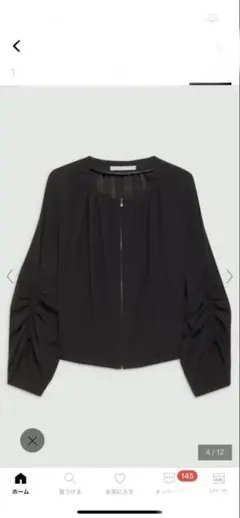 Theory Luxeノーカラージャケット ブラック