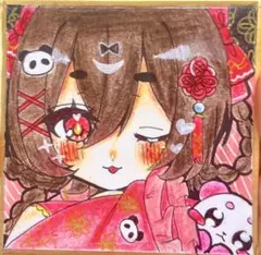 オリジナルキャラクター 手描き イラスト アナログ 萌え絵