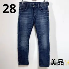 【美品✨️】DIESEL THAVARダークブルー スリムストレッチデニム 28