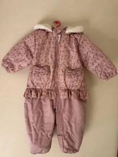 子ども用スキーウェア ピンク フリル付き