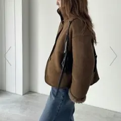 CANAL JEAN El mar リバーシブルムートンジャケット